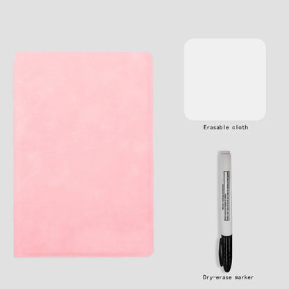 Stylish A5 Reusable Whiteboard Notebook Set with Pen and Erasing Cloth - Perfect for Weekly Planning and Note-Taking!